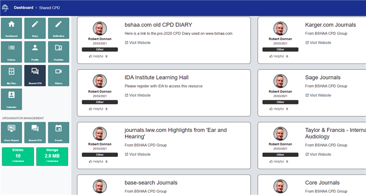 CPD APP update: Now you can SHARE your CPD links!