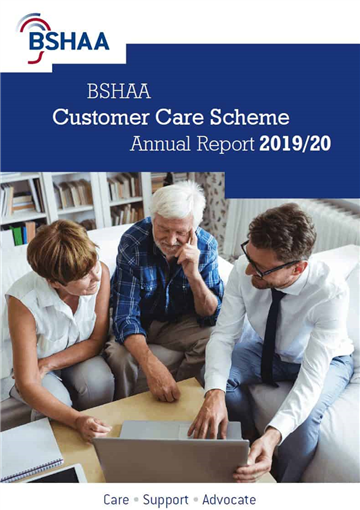 BSHAA Customer Care Scheme annual report 2019-20